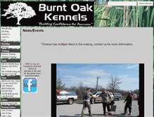 Tablet Screenshot of burntoakkennels.com